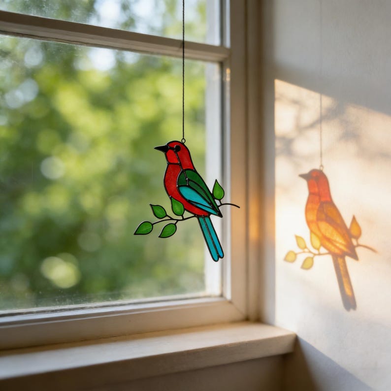🌈Limited-time 60% Off Sale-✨Hummingbird Stained Glass Suncatcher