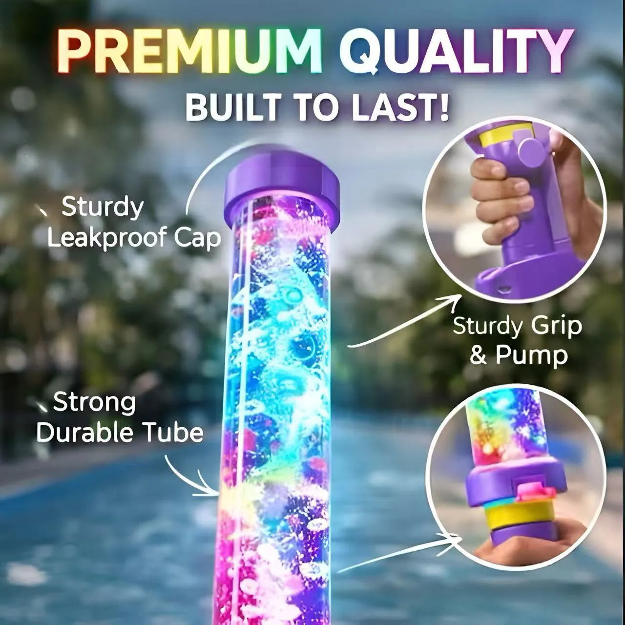 🌈 LED Rainbow Light Water Blaster
