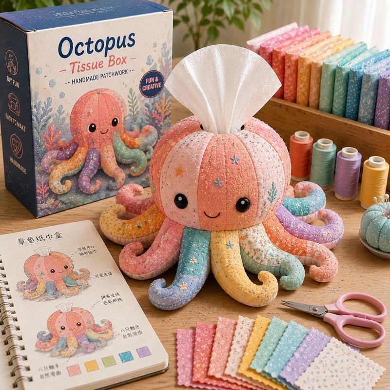๐ Crafty Critters DIY Tissue Box Kit โ Fun Animal & Ocean Friends! ๐