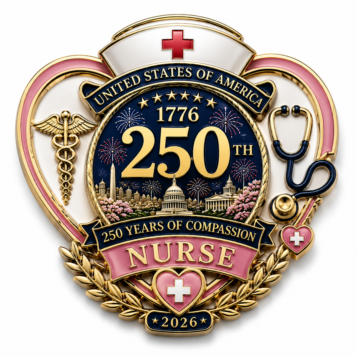 🎁 Healthcare workers will definitely find this useful!👩⚕️250th Anniversary Nurse Pin