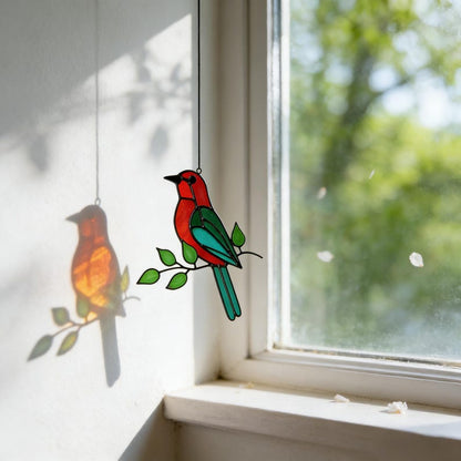 🌈Limited-time 60% Off Sale-✨Hummingbird Stained Glass Suncatcher