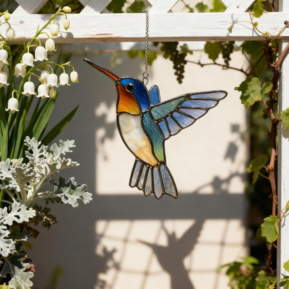 🌈Limited-time 60% Off Sale-✨Hummingbird Stained Glass Suncatcher