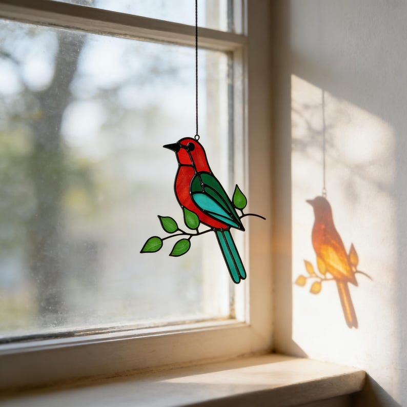 🌈Limited-time 60% Off Sale-✨Hummingbird Stained Glass Suncatcher
