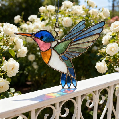 🌈Limited-time 60% Off Sale-✨Hummingbird Stained Glass Suncatcher