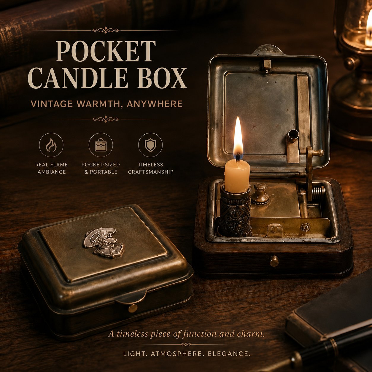 🕯️19th Century Mechanical Candle Box