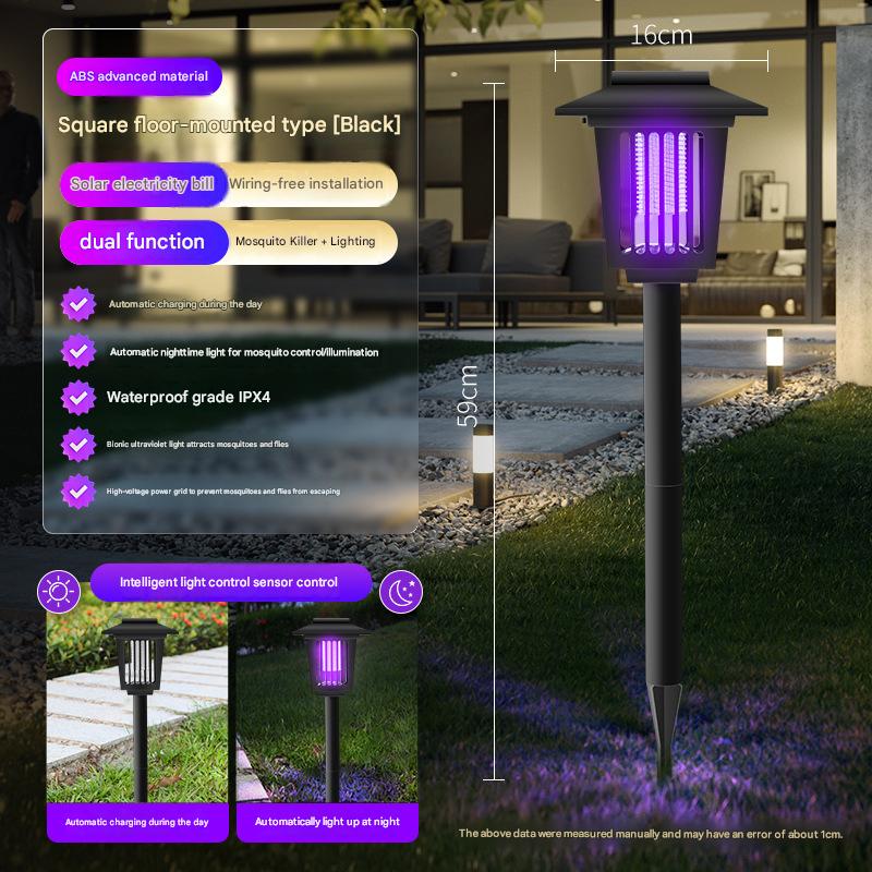 4 Pcs  Outdoor Solar Mosquito Killer Lamp for Lawns