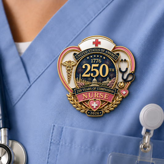 🎁 Healthcare workers will definitely find this useful!👩‍⚕️250th Anniversary Nurse Pin
