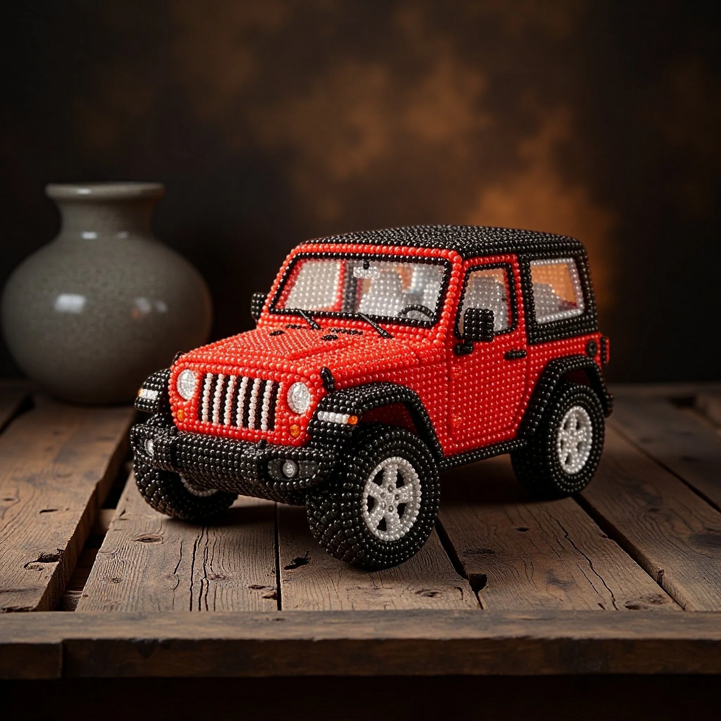 🚙 3D Beaded   DIY  Car Craft Kit