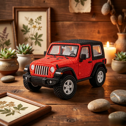🚙 3D Beaded   DIY  Car Craft Kit