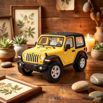 🚙 3D Beaded   DIY  Car Craft Kit