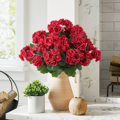 💥LAST DAY 50%OFF 🌷Outdoor Artificial Flowers UV Resistant Garden Plants Faux Flowers For Home Kitchen Table Centerpieces Patio Decor