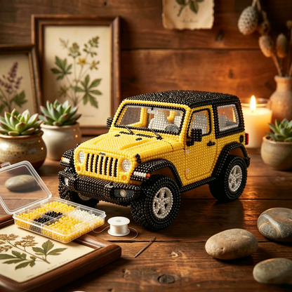 🚙 3D Beaded   DIY  Car Craft Kit