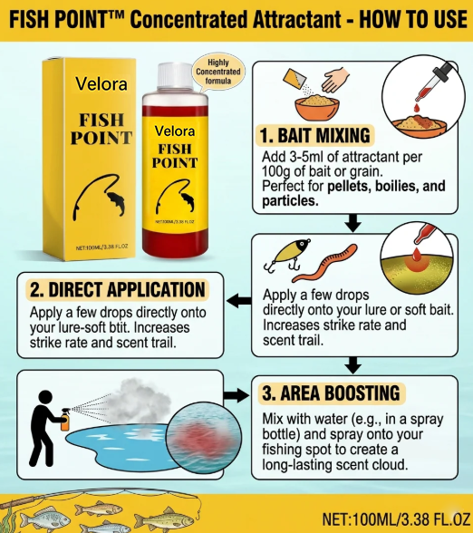 Concentrated Fish Attractant Liquid – Fast-Acting Red Worm Bait Additive for Freshwater Fishing, Enhances Scent & Improves Bite Response (100ml)-JAY