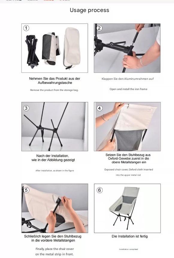 Ultralight High-Back Camping Chair