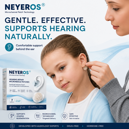 NEYEROS® HEARING REPAIR MICRONEEDLE PATCHES ✅ Targets Hearing Loss, Tinnitus, Ear Infections, Balance Disorders, and Age-Related Ear Degeneration.