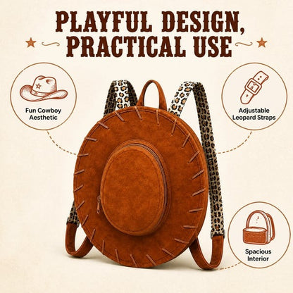 🔥🤠Western Cowgirl Hat Backpack👜