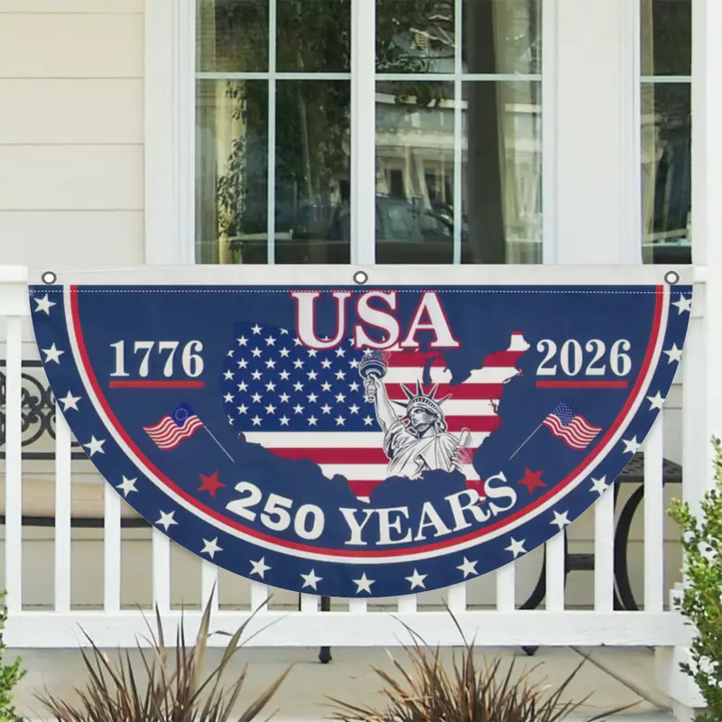 🎉 America 250th Birthday Semicircular Flag Banner 🎉