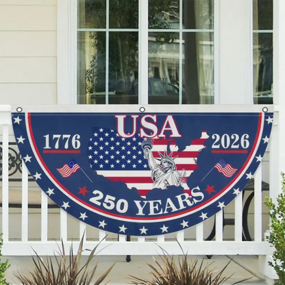 🎉 America 250th Birthday Semicircular Flag Banner 🎉