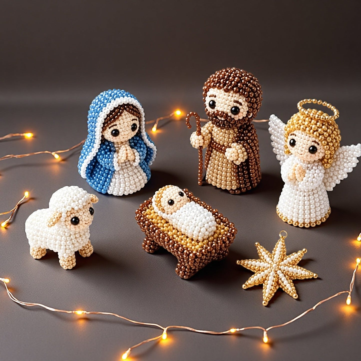 ✝️ 3D Beaded Nativity Scene DIY Kit