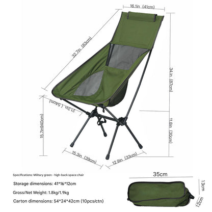 Ultralight High-Back Camping Chair