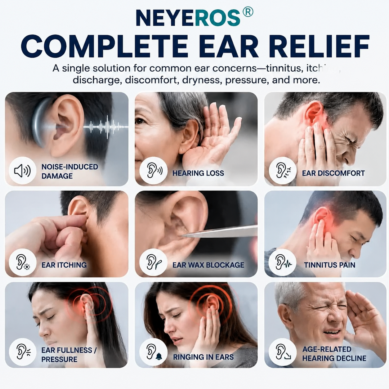 NEYEROS® HEARING REPAIR MICRONEEDLE PATCHES ✅ Targets Hearing Loss, Tinnitus, Ear Infections, Balance Disorders, and Age-Related Ear Degeneration.