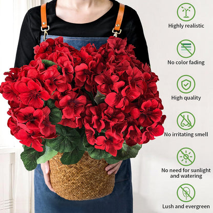 💥LAST DAY 50%OFF 🌷Outdoor Artificial Flowers UV Resistant Garden Plants Faux Flowers For Home Kitchen Table Centerpieces Patio Decor