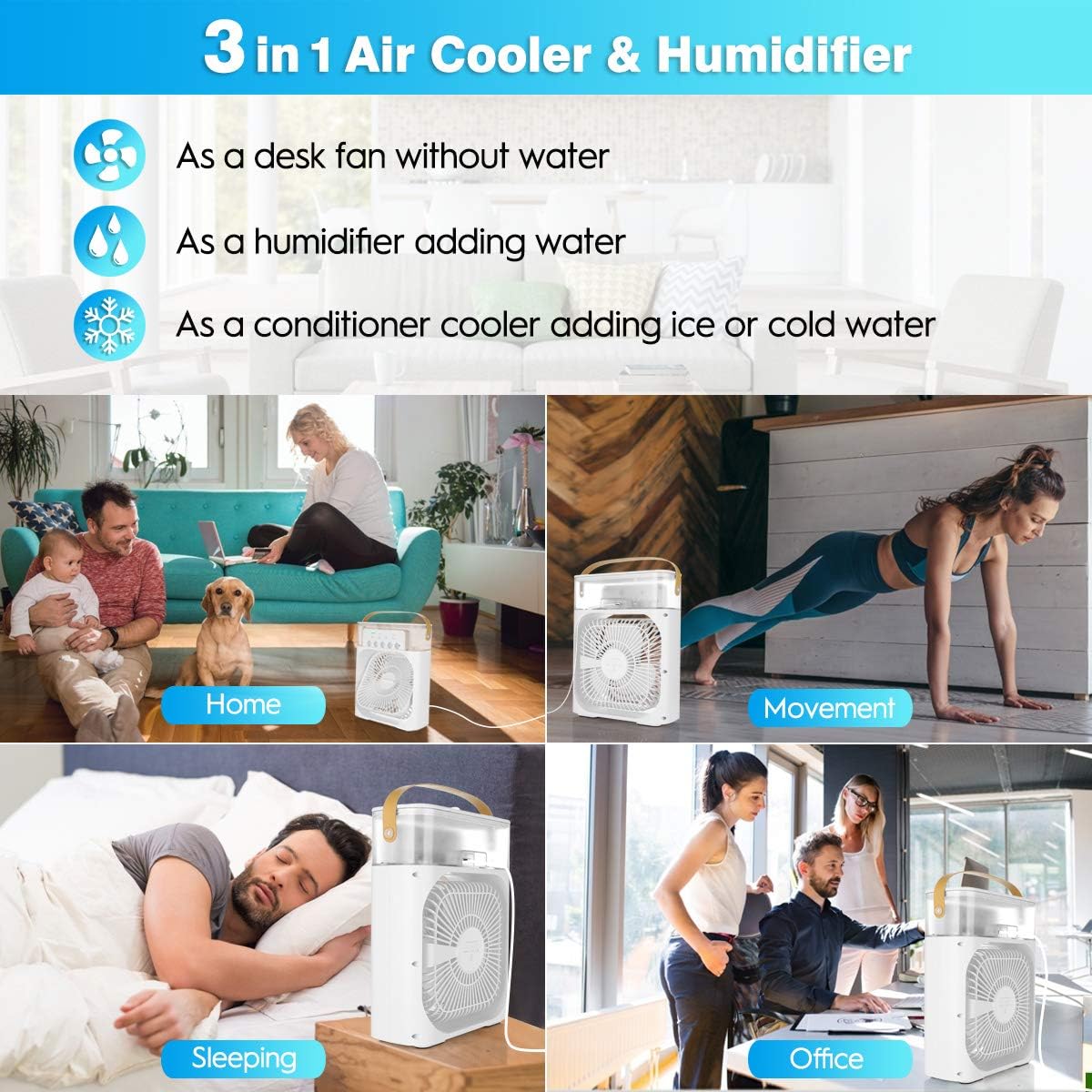 Five-Nozzle Mist Fan