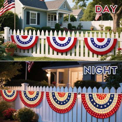 U.S. 250th Anniversary LED Half-Round Flag