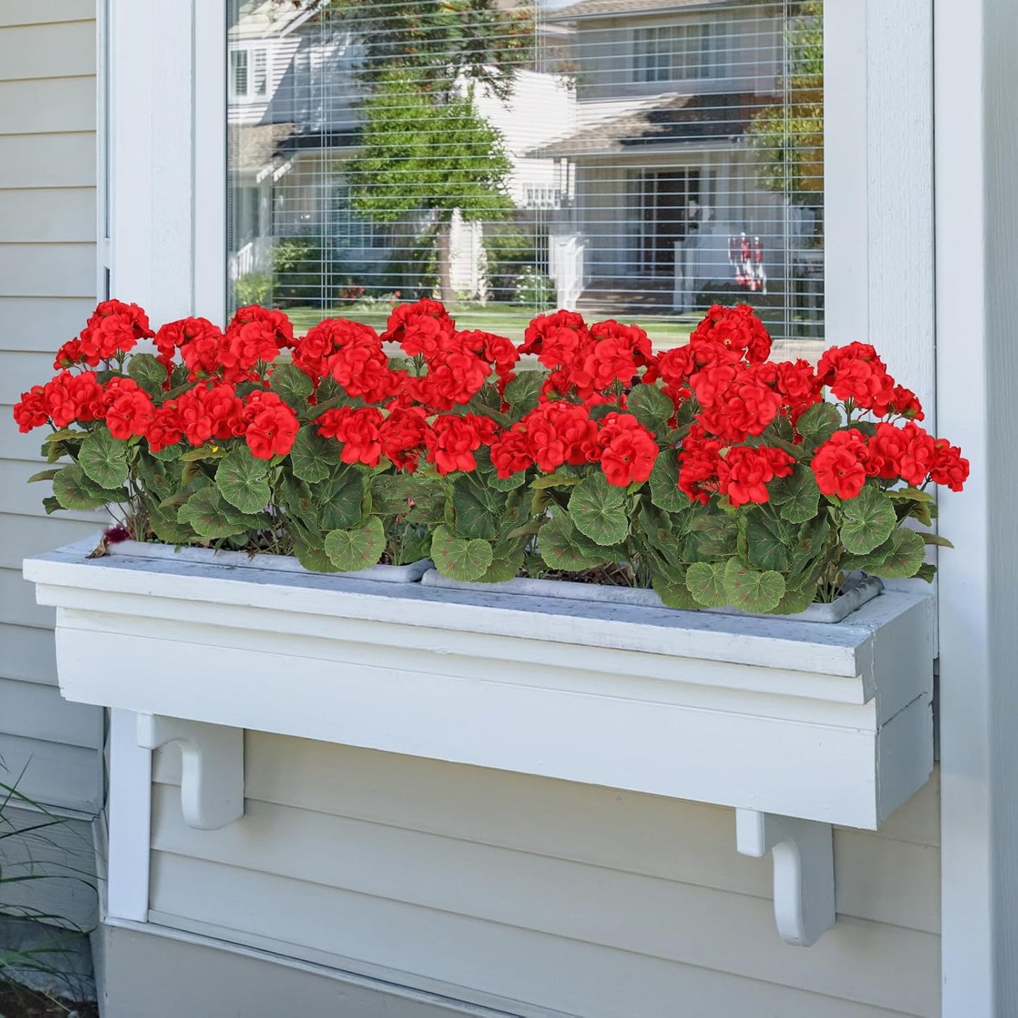 💥LAST DAY 50%OFF 🌷Outdoor Artificial Flowers UV Resistant Garden Plants Faux Flowers For Home Kitchen Table Centerpieces Patio Decor