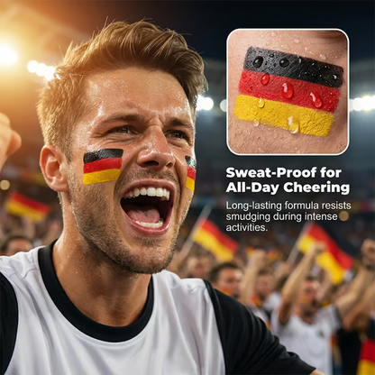 Face Paint Stick – Tricolor Flag Pattern