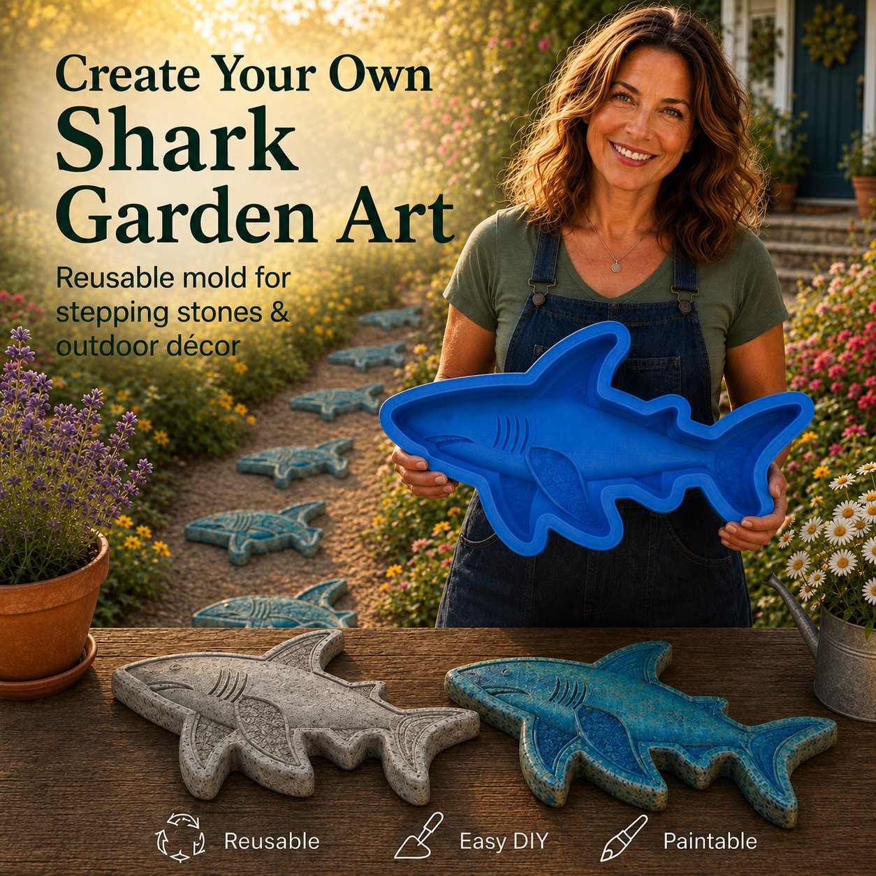 💥 LAST DAY 49% OFF - 🌊 Reusable Ocean Theme Garden Art Mold – Make Your Garden Truly One of a Kind (📦Buy 2 Free Shipping)