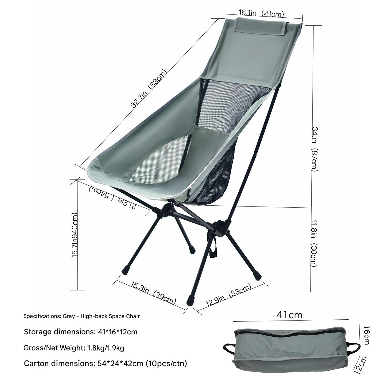 Ultralight High-Back Camping Chair