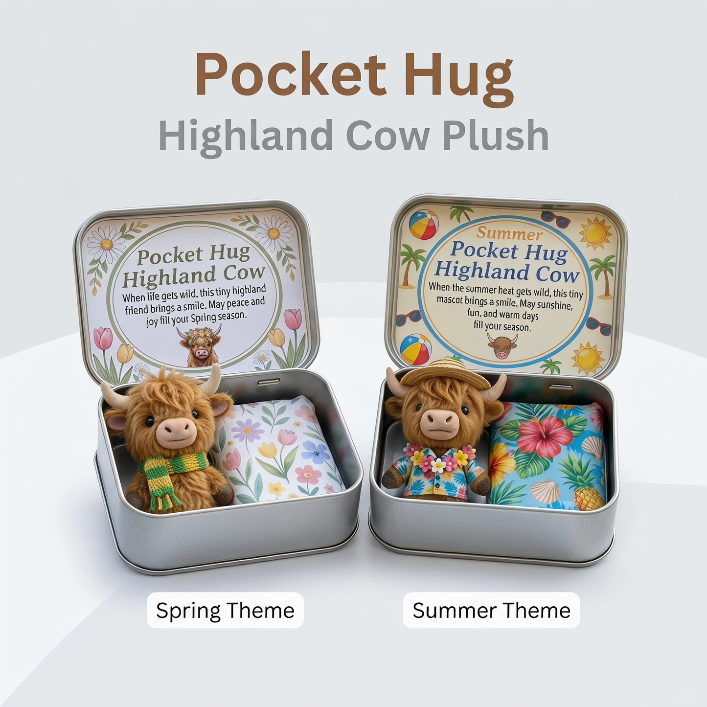 🐮Pocket Hug Highland Cow Gift Set