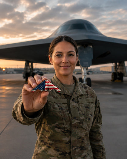 Spirit of ’76 B-2 Stealth Bomber Challenge Coin – 250th Anniversary Patriotic Collectible