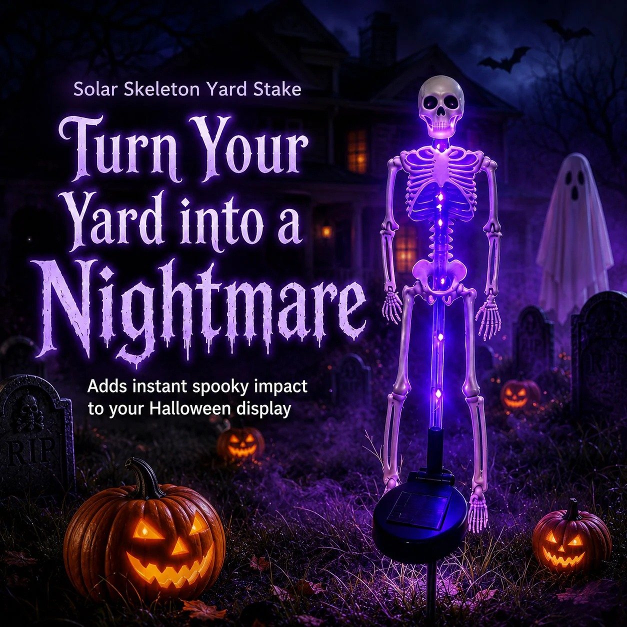💀Solar Skull Garden Stake Light（Buy 2 Get Free Shipping）