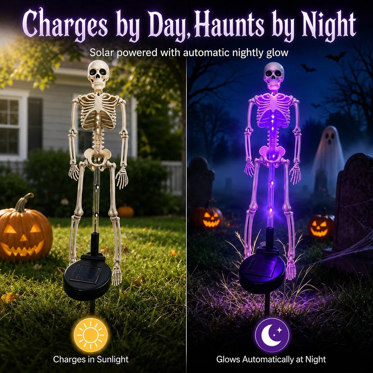 💀Solar Skull Garden Stake Light（Buy 2 Get Free Shipping）
