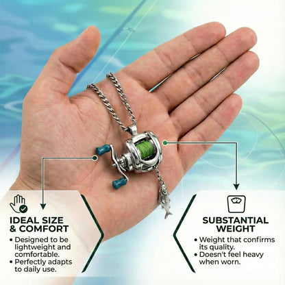 Mini Fishing Reel Necklace