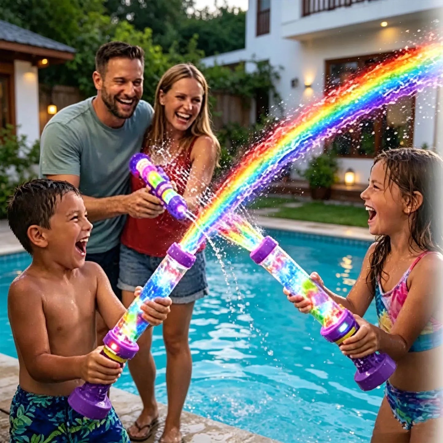🌈 LED Rainbow Light Water Blaster