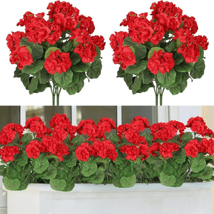 💥LAST DAY 50%OFF 🌷Outdoor Artificial Flowers UV Resistant Garden Plants Faux Flowers For Home Kitchen Table Centerpieces Patio Decor