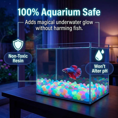 🌈Colorful Glow-in-the-Dark Garden Stones