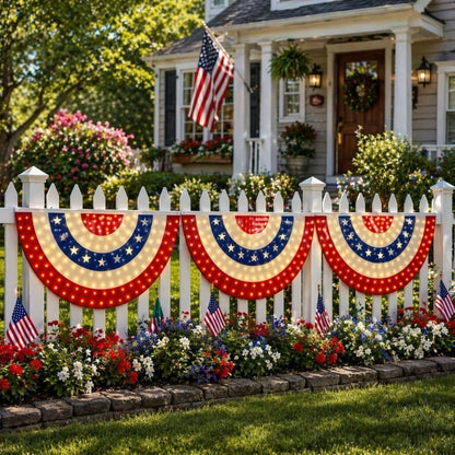 U.S. 250th Anniversary LED Half-Round Flag