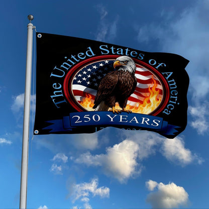 The Eagle Rises: America 250th Anniversary Flag