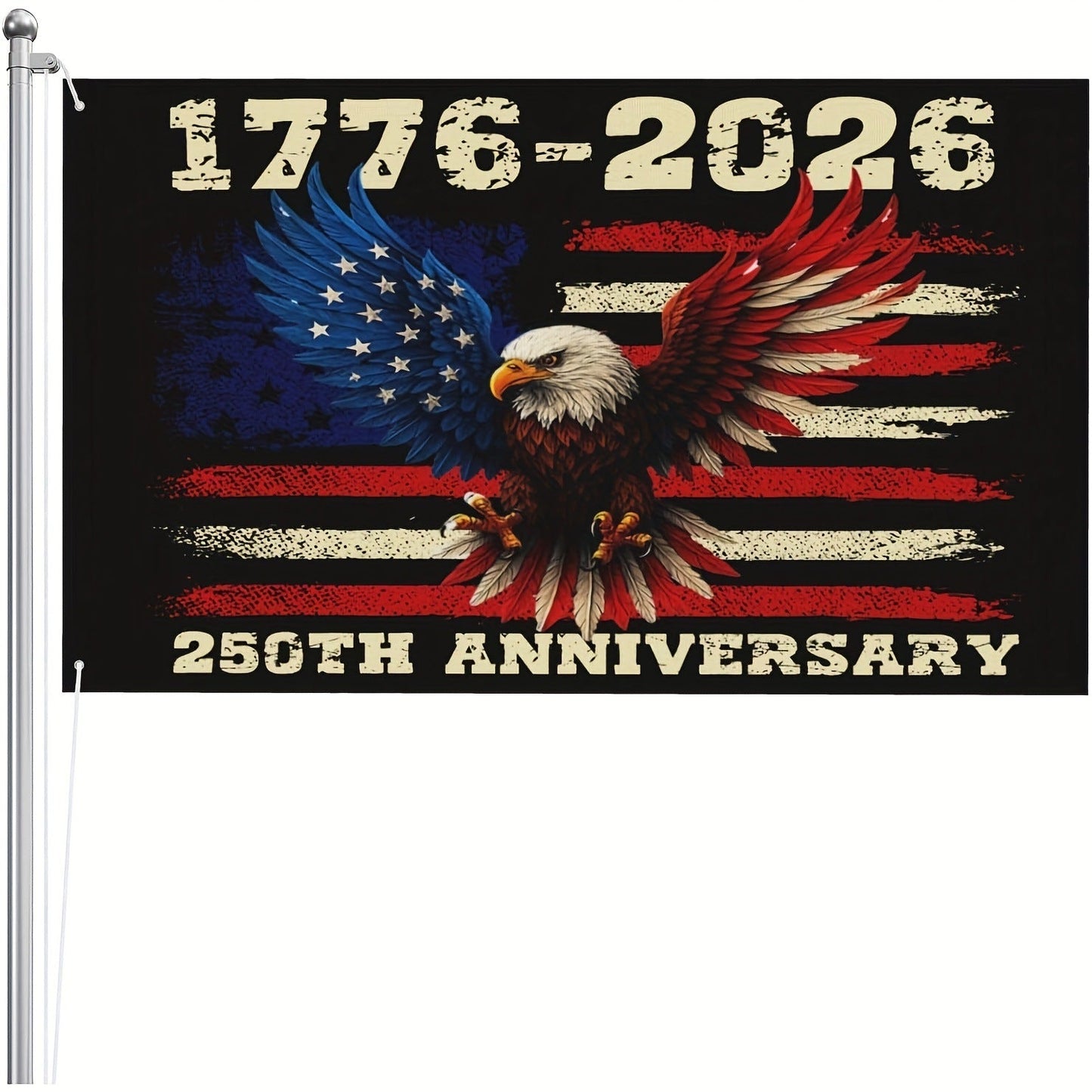 The Eagle Rises: America 250th Anniversary Flag