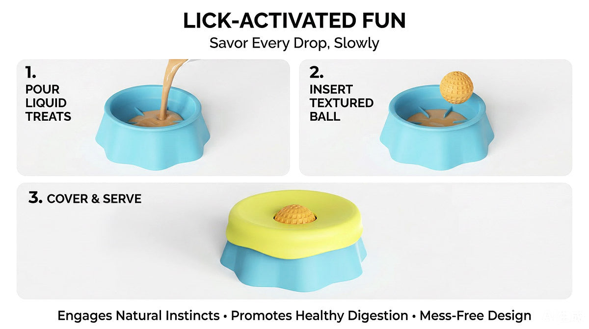 Dog Liquid Lick Bowl