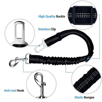 Adjustable Elastic Dog Car Seat Belt