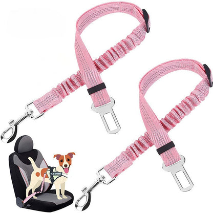 Adjustable Elastic Dog Car Seat Belt