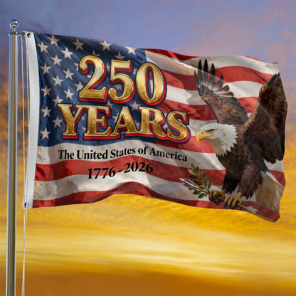 The Eagle Rises: America 250th Anniversary Flag