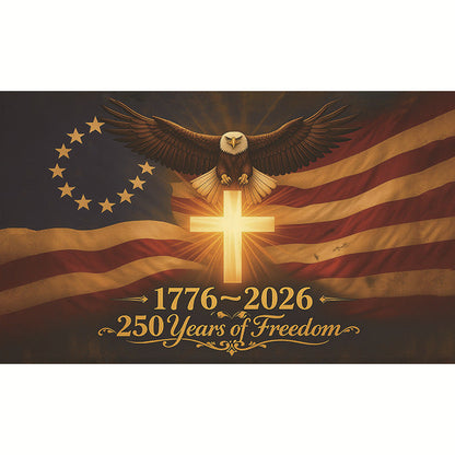 The Eagle Rises: America 250th Anniversary Flag