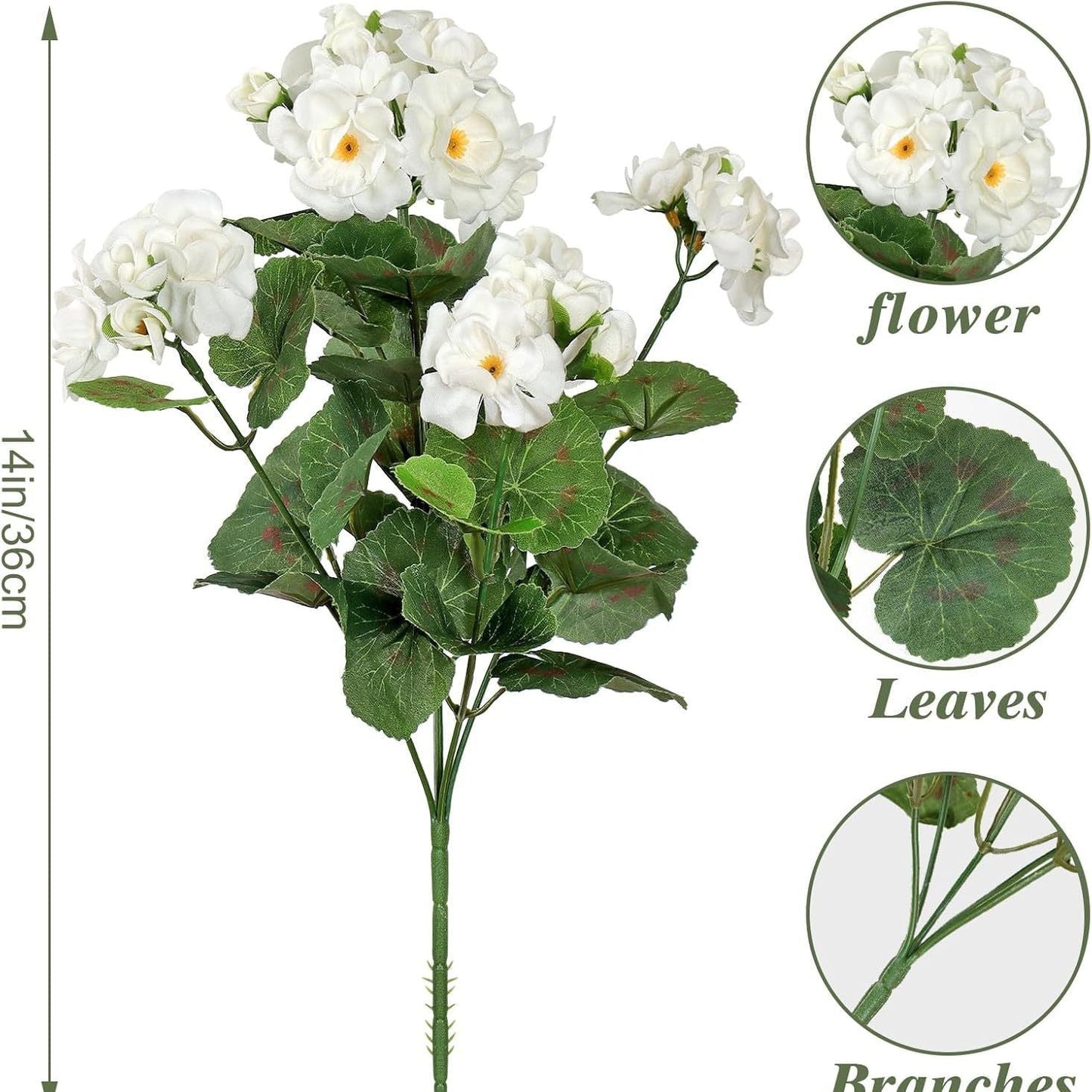 💥LAST DAY 50%OFF 🌷Outdoor Artificial Flowers UV Resistant Garden Plants Faux Flowers For Home Kitchen Table Centerpieces Patio Decor