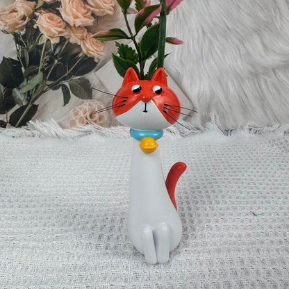 Handmade quirky cat-shaped vase